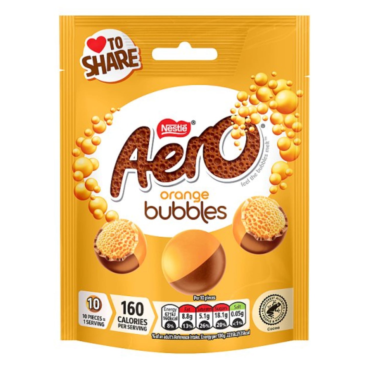 Aero Bubbles Orange Pouch