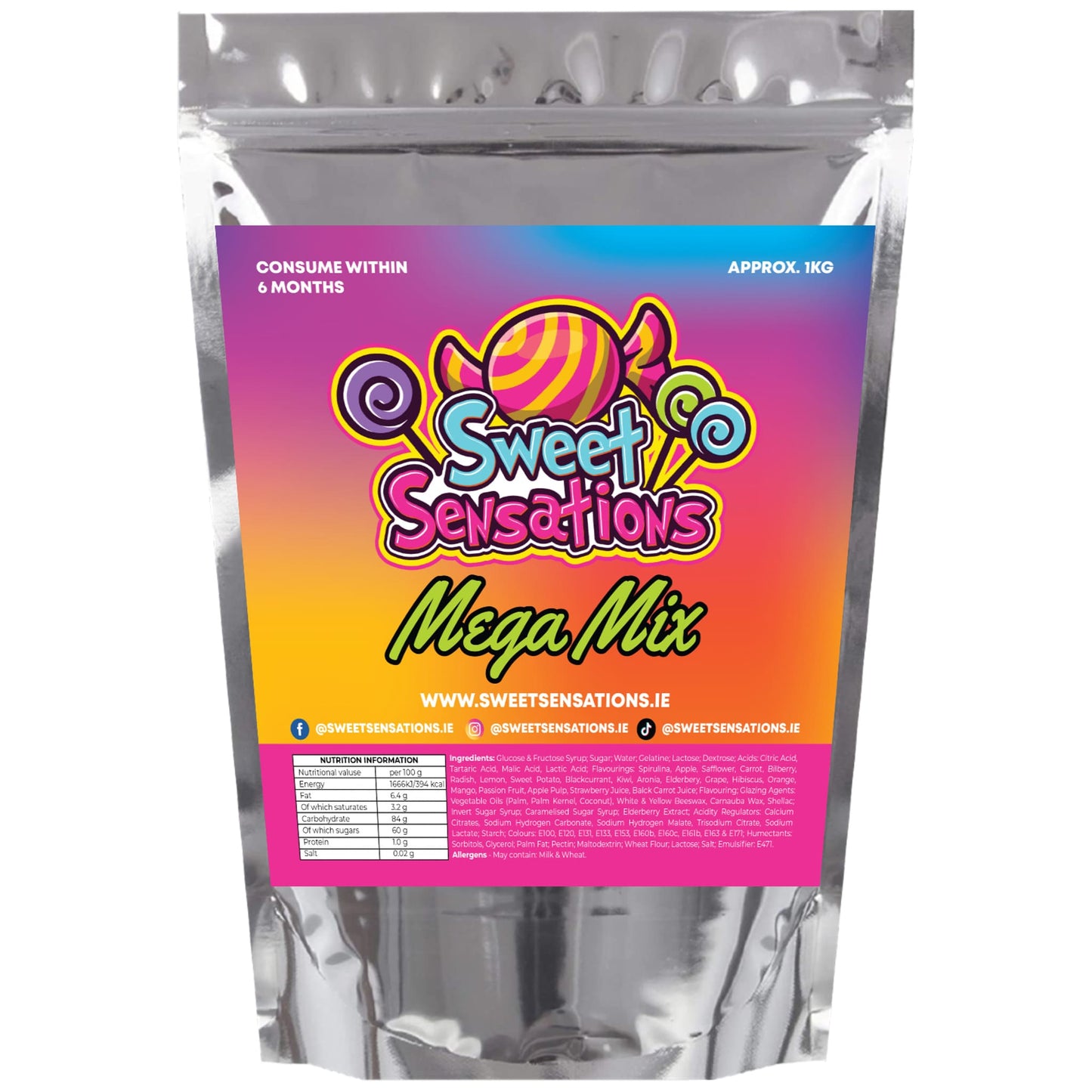 Sweet Sensations 1Kg Mega Mix Bag