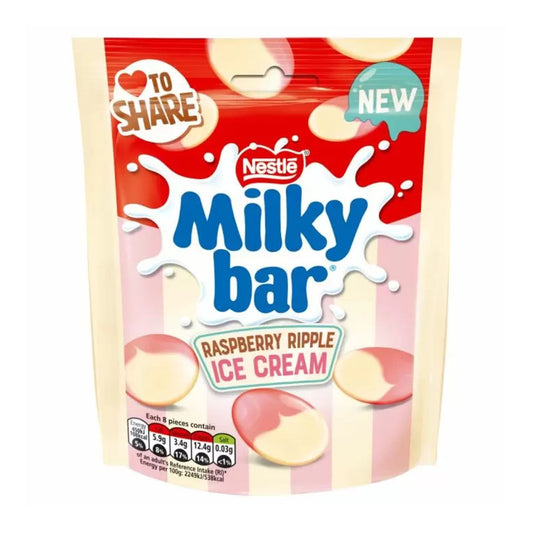 Milkybar Raspberry Ripple Ice Cream Pouch