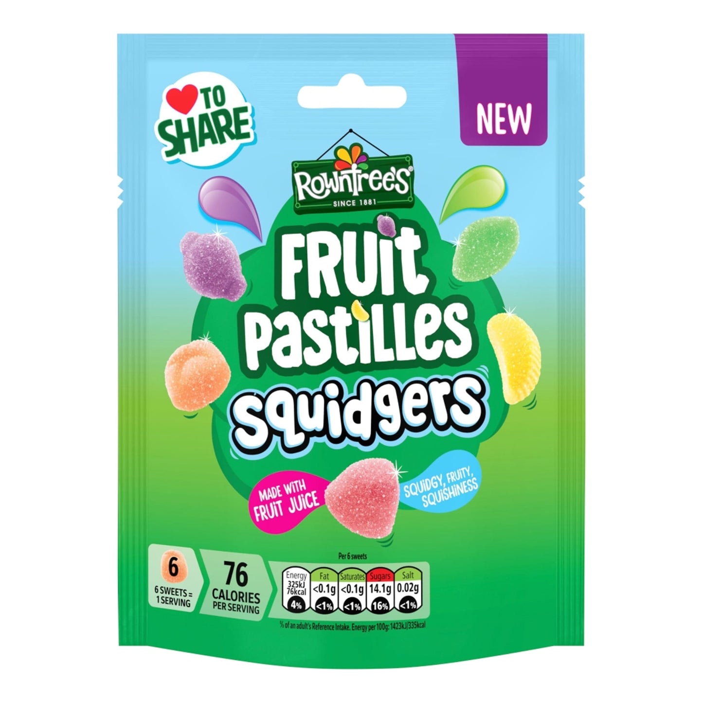Rowntree's Fruit Pastilles Squidgers