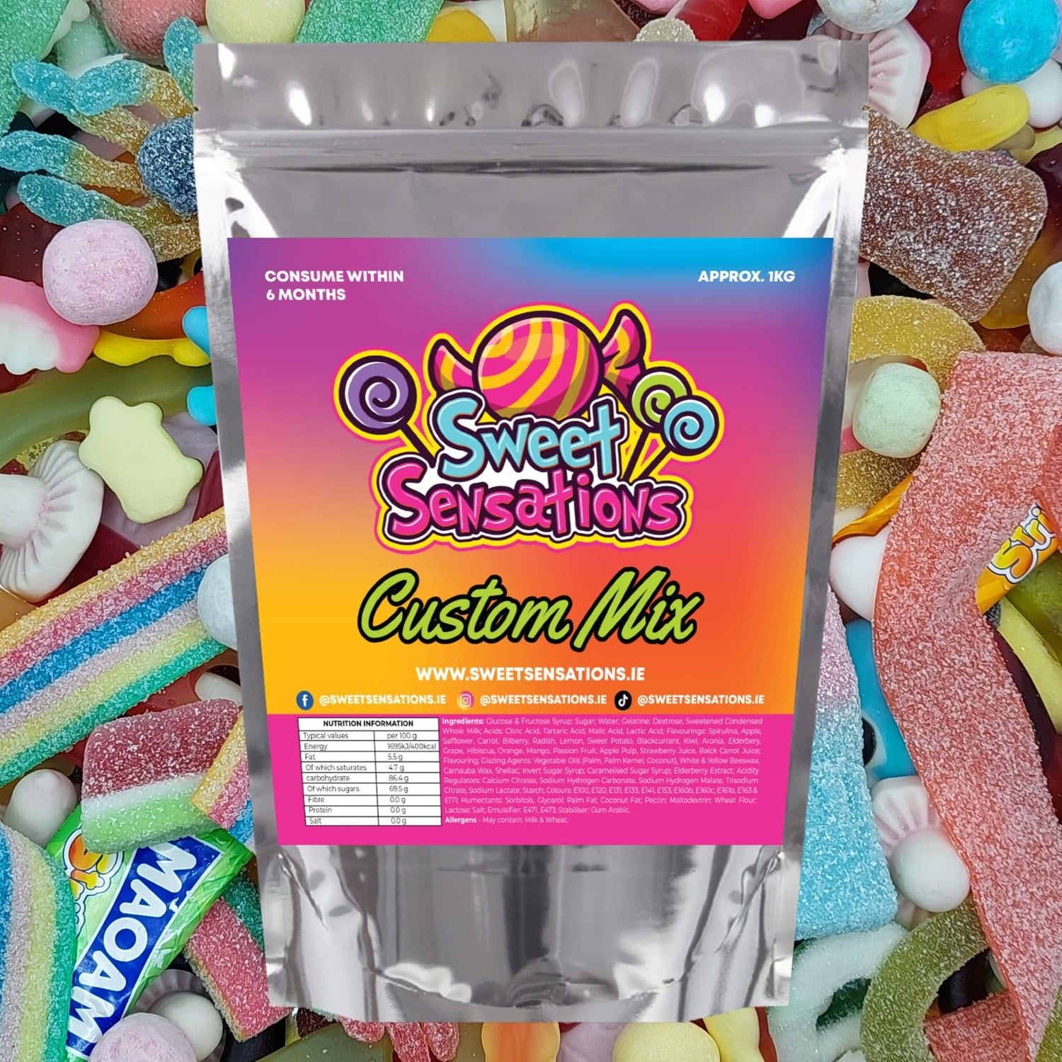 Sweet Sensations Custom Mix 1Kg Bag & Sweets