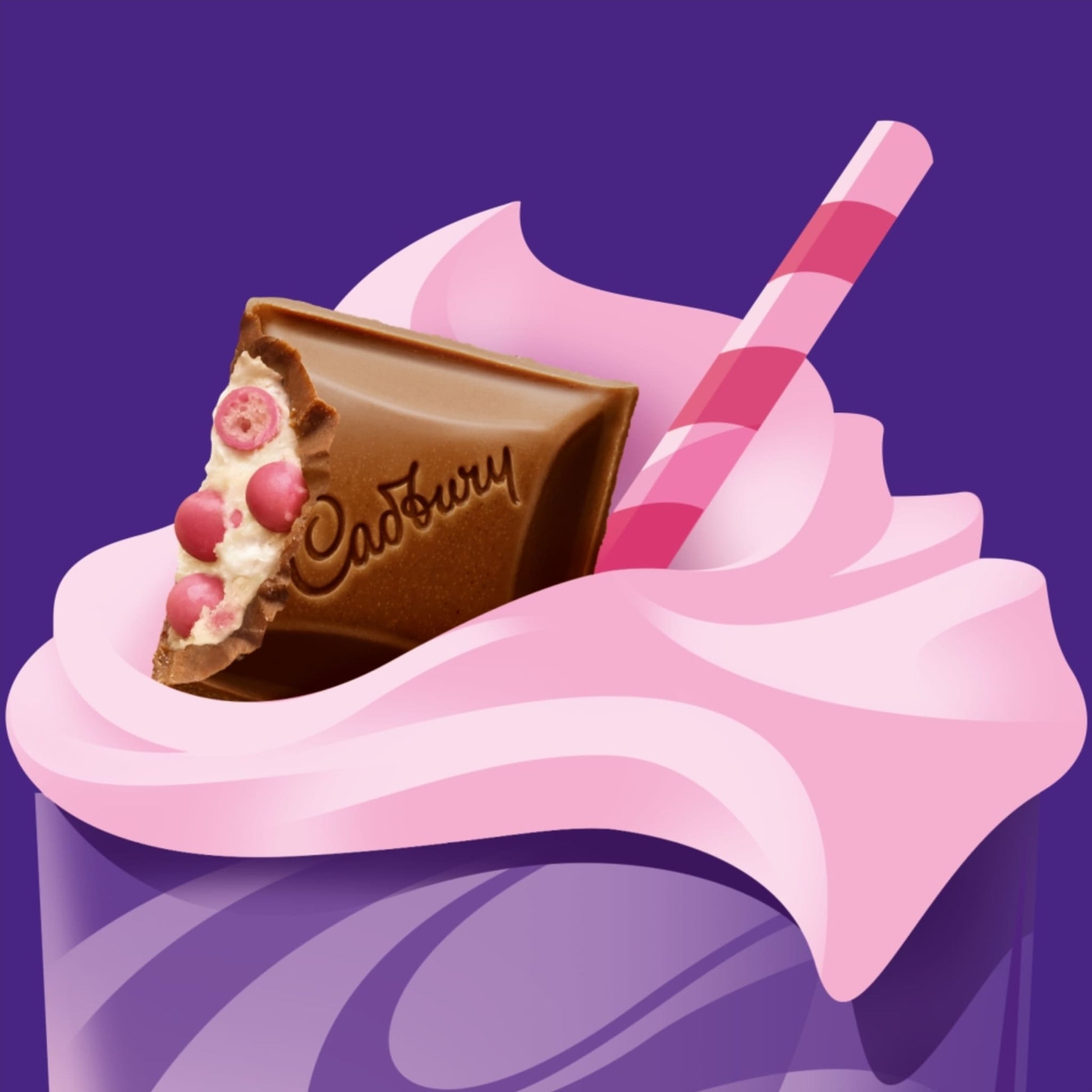 Cadbury Dairy Milk Strawberries & Creme Frappe Bar