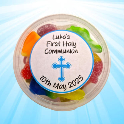 Personalised First Holy Communion Sweet Tubs (250g)