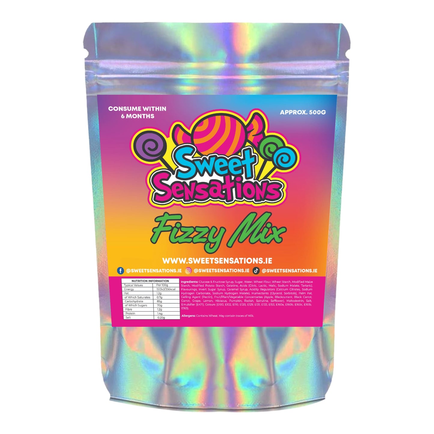 Sweet Sensations 500g Fizzy Mix Bag