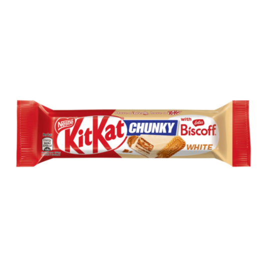 KitKat Chunky Lotus Biscoff White chocolate bar