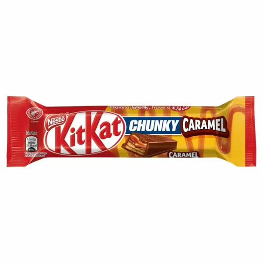 KitKat Chunky Caramel chocolate bar.