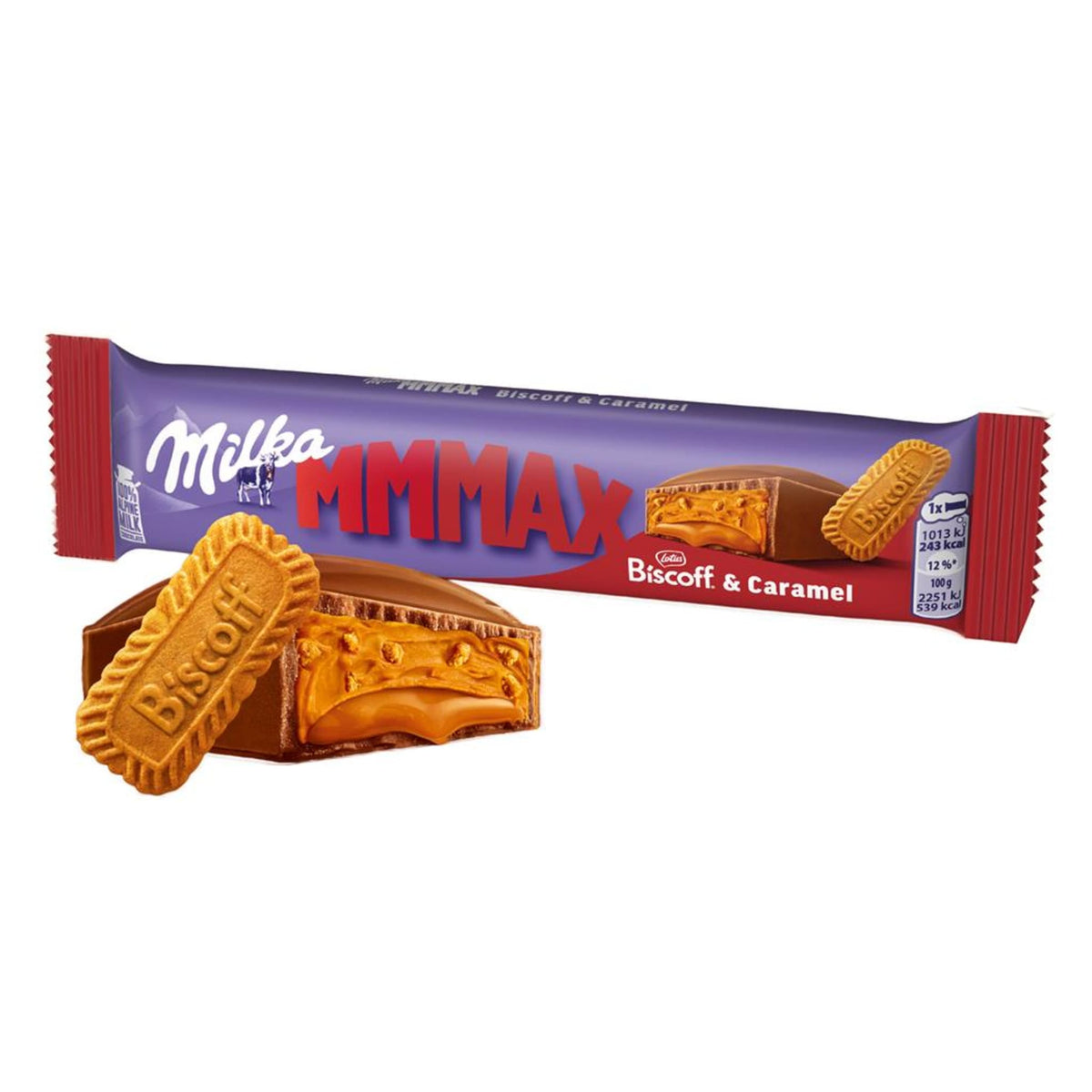 Milka MMMAX Biscoff & Caramel Chocolate Bar