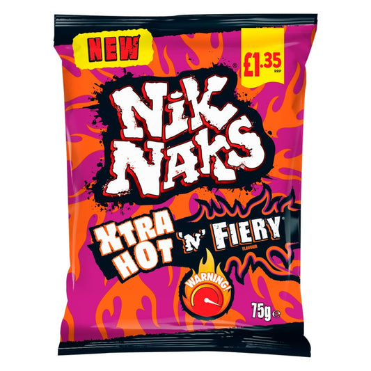 Nik Naks Xtra Hot 'N' Fiery Flavour