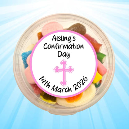 Personalised Confirmation Day Sweet Tubs (250g)