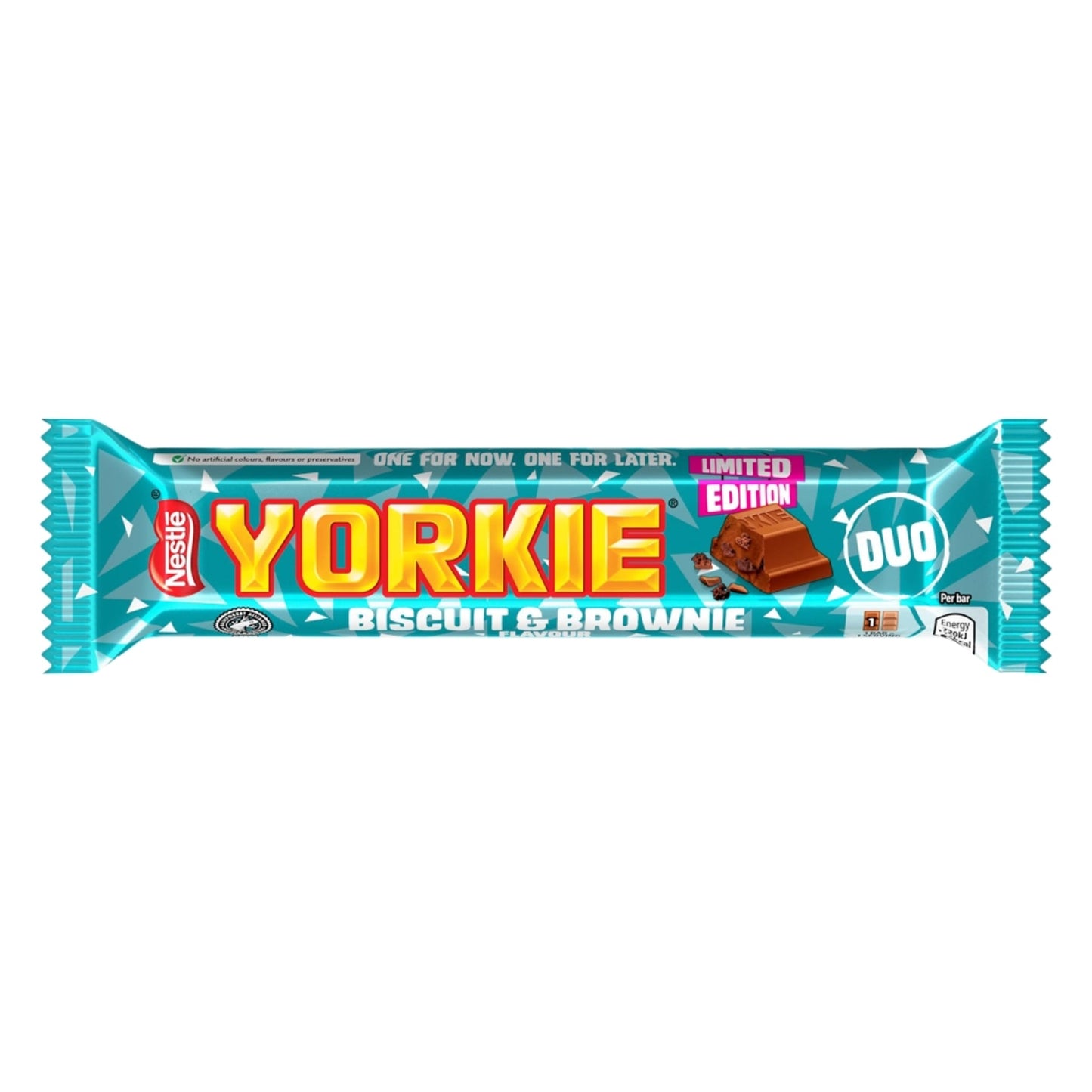 Yorkie Biscuit & Brownie Duo Chocolate Bar